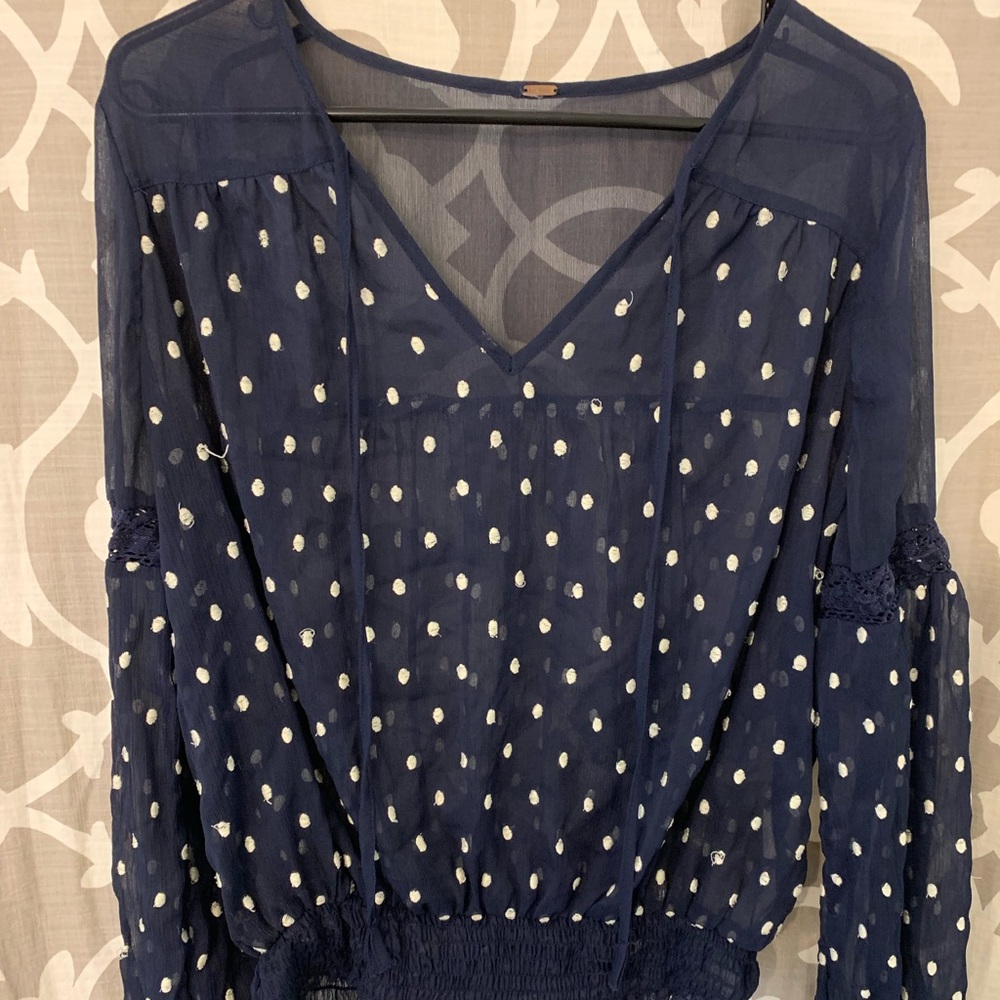 Free People sheer long sleeve
